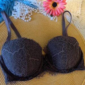 Victoria Secret Dream Angels Demi Cup Hra Eyelash Lace 32DD
